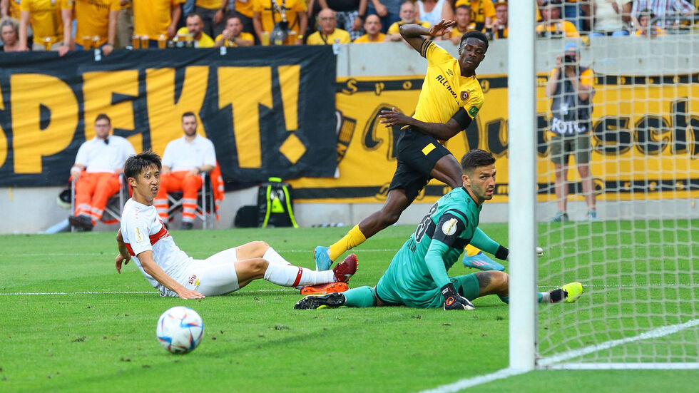 Dynamo lieferte den Stuttgartern einen harten Fight.