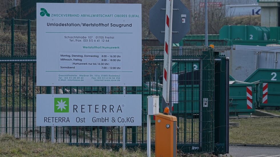 Auf dem Wertstoffhof in Freital wurde das tote Baby gefunden Auf dem Wertstoffhof in Freital wurde das tote Baby gefunden