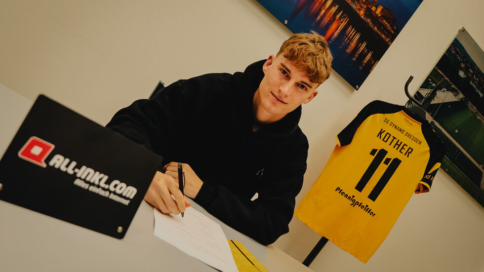 Dominik Kother verstärkt ab sofort Dynamos Offensive Dominik Kother verstärkt ab sofort Dynamos Offensive