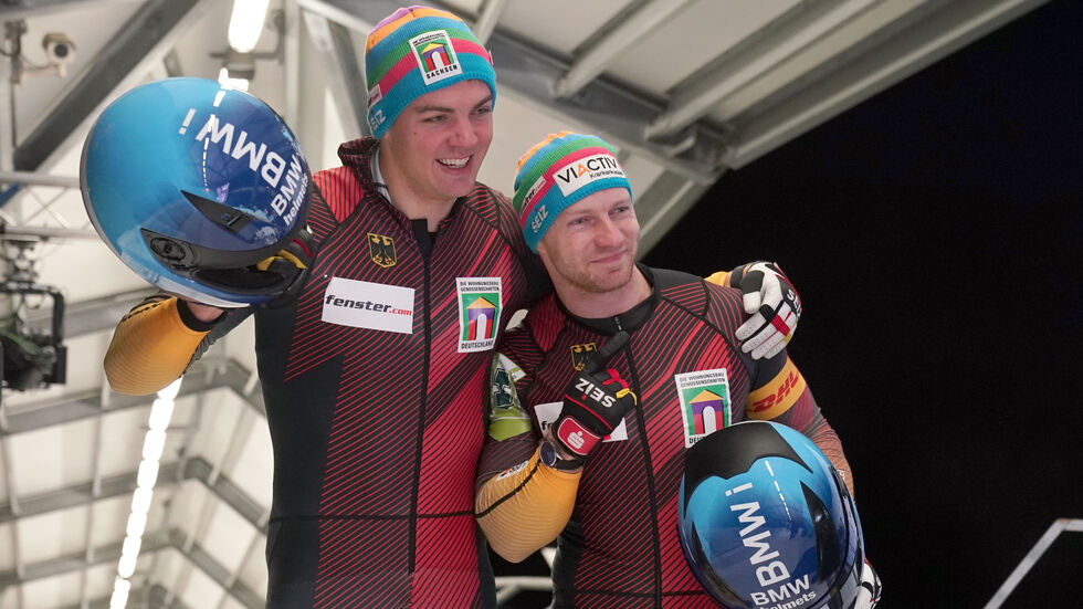Simon Wulff (l) der Anschieber von Francesco Friedrich (r) wurde wegen Dopingverdachts vorerst freigestellt Simon Wulff (l) der Anschieber von Francesco Friedrich (r) wurde wegen Dopingverdachts vorerst freigestellt