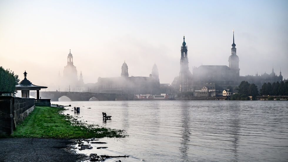 Die Elbe am Mittwochmorgen.