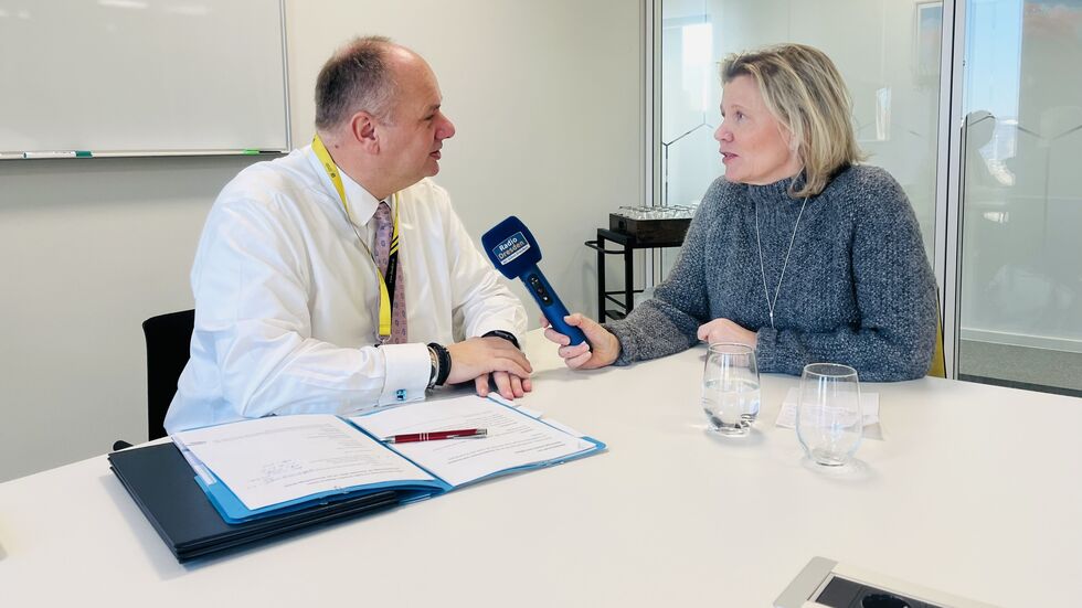Radio-Dresden-Reporterin Claudia Lord sprach mit OB Hilbert über das vergangene und kommende Jahr