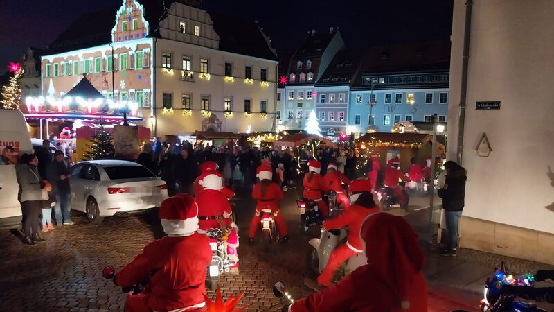 Abschluss der Tour: Der Canalettomarkt in Pirna.