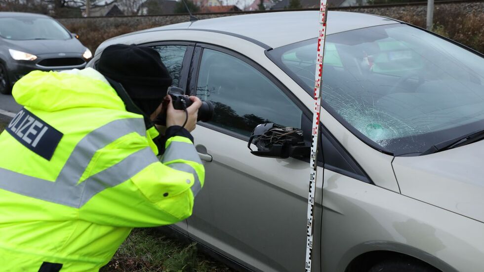 Die Polizei vor Ort.