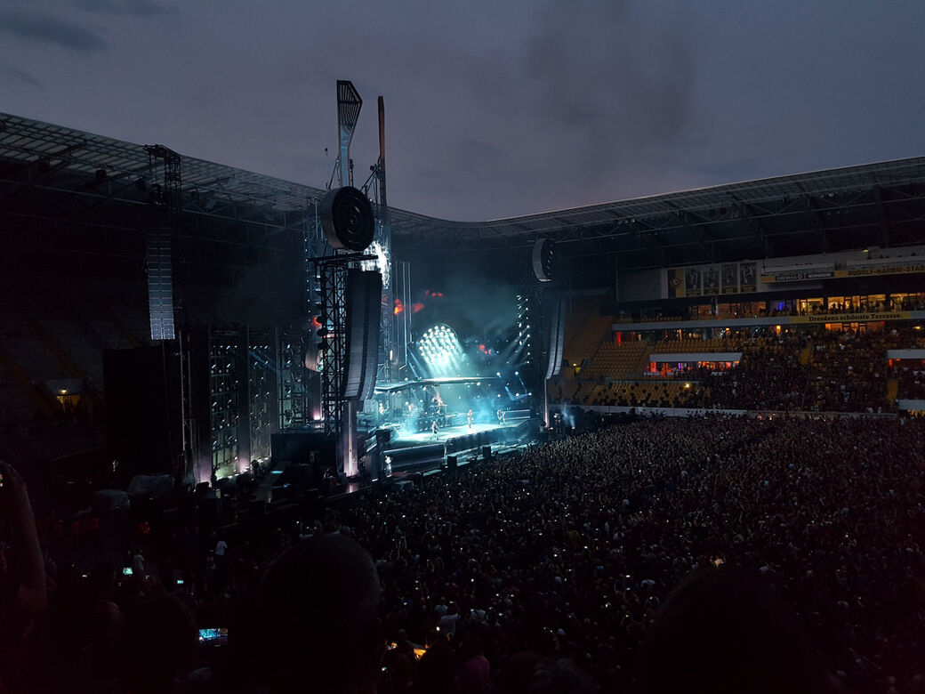 Eindrücke vom Konzert am 12.06.19 im Rudolf-Harbig-Stadion (Foto: Redaktion/Franziska Meier)