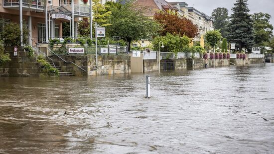 Bad Schandau hat mit dem Hochwasser zu kämpfen.