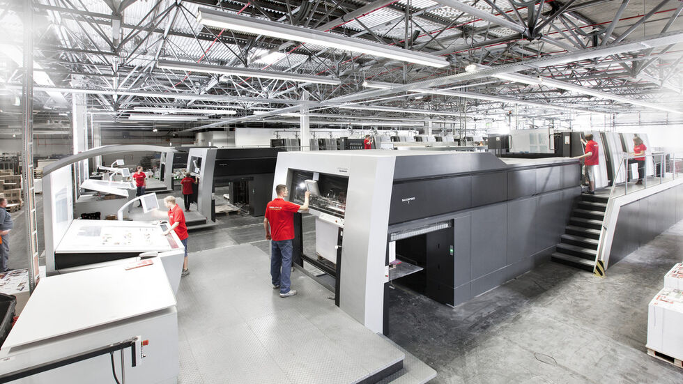 Der Druckbereich von Saxoprint. (c) cewe Presse