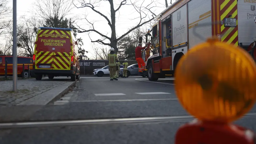 vor Ort waren zahlreiche Einsatzkräfte der Polizei und der Feuerwehr