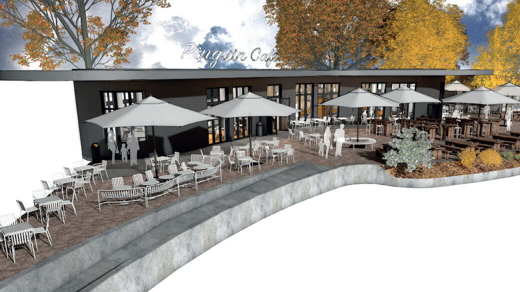 So könnte das Pinguin Café dann aussehen
