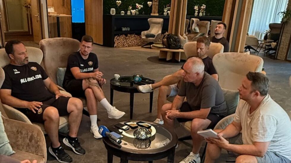 Medienrunde mit Thomas Brendel im Dynamo-Trainingslager 