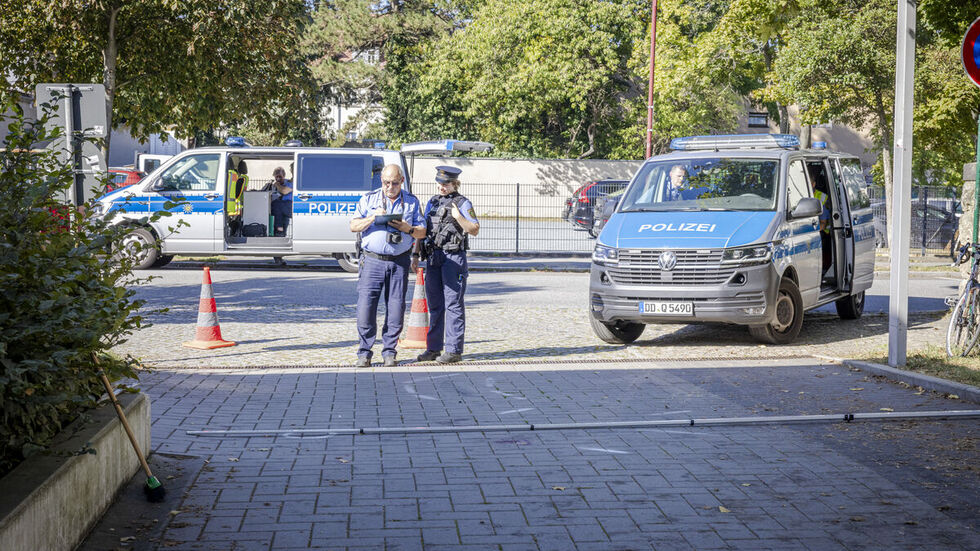 Der Unfallort: Die Einfahrt zum Parkplatz.