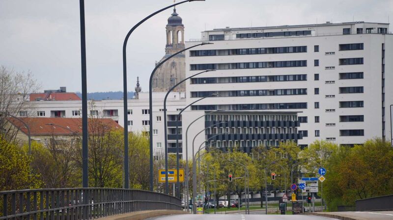 Die Gebäude und Straßen sind leer - die Entschärfung kann starten.