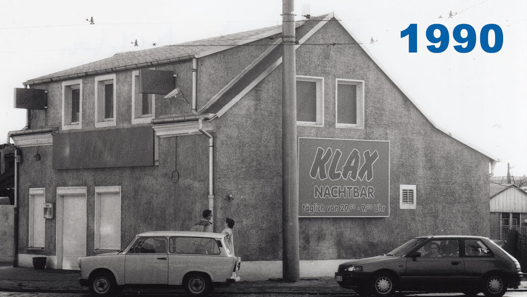 Eine Aufnahme der Nachtbar "Klax" aus dem Jahr 1990.