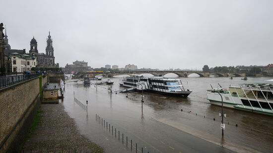 Das überspülte Terrassenufer.