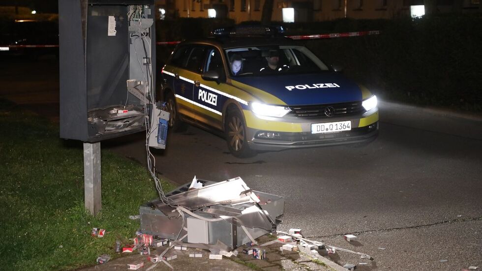 Der Automat wurde bei der Explosion zerstört