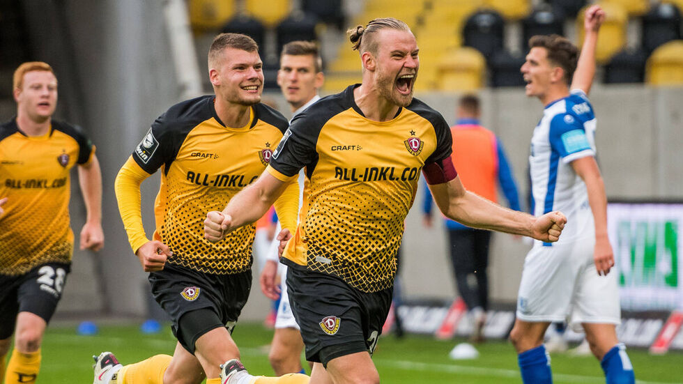 Dynamo-Kapitän Sebastian Mai kennt beide Vereine gut. © imago images/ dennis hetzschold Dynamo-Kapitän Sebastian Mai kennt beide Vereine gut. © imago images/ dennis hetzschold