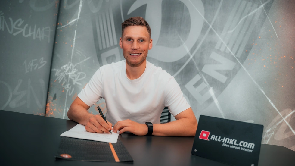 Nach zwei Leihen ist Jonas Sterner jetzt fest von Dynamo Dresden verpflichtet worden 