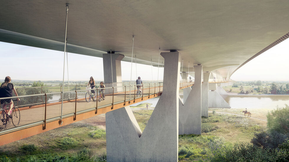 Diesen Denkansatz (einer zweistöckigen Brücke für Autos und Fahrräder) will die CDU den Planern mit auf den Weg geben Diesen Denkansatz (einer zweistöckigen Brücke für Autos und Fahrräder) will die CDU den Planern mit auf den Weg geben