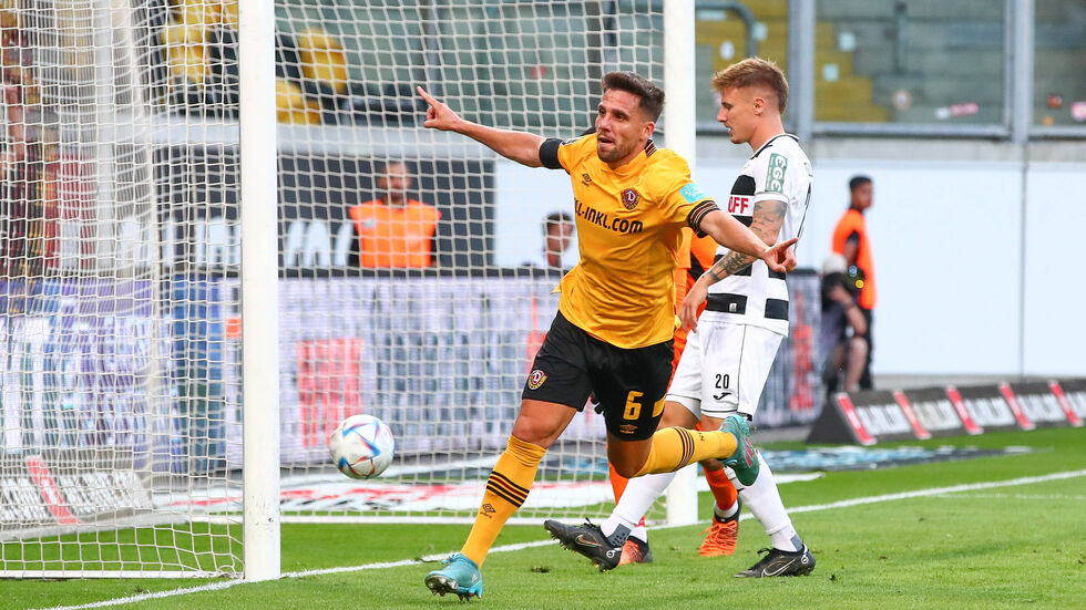 Ahmet Arslan sorgte kurz vor der Halbzeit für den Führungstreffer für die SGD.