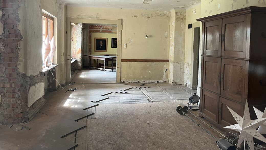 Im Schloss ist noch viel zutun, ab 2026 könnte es wieder öffentlich zugänglich sein