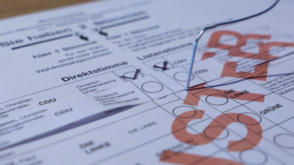 So sahen die manipulierten Wahlzettel aus. Archivbild So sahen die manipulierten Wahlzettel aus. Archivbild