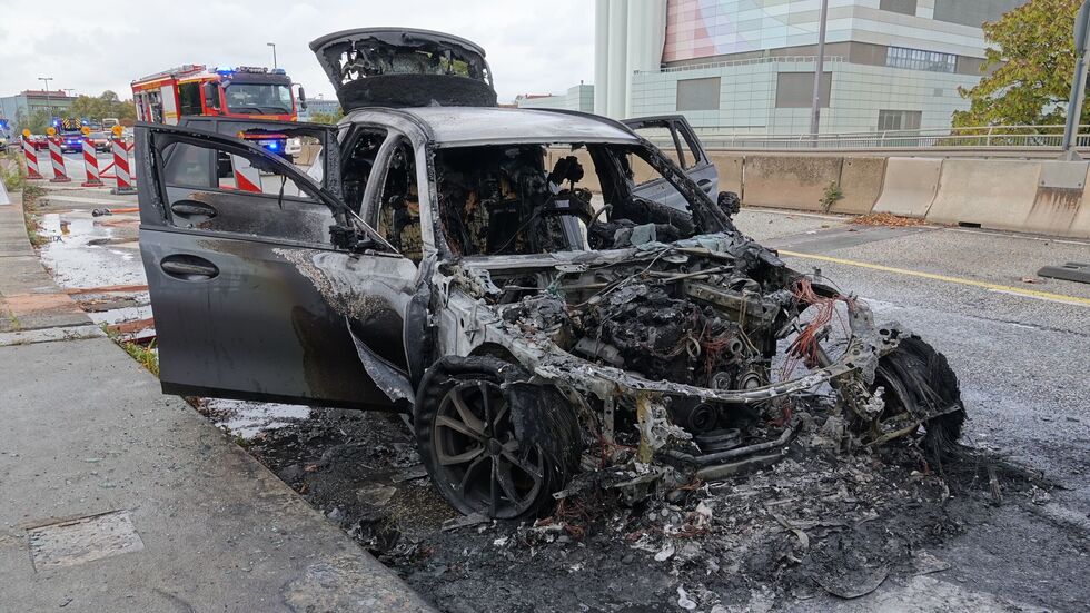 Nicht mehr zu retten: Der BMW 318i.