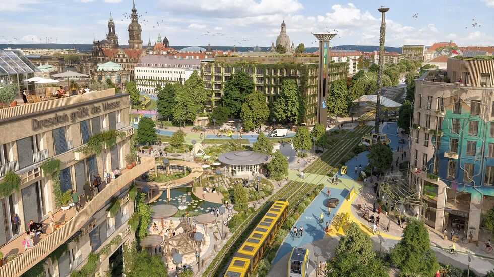 So könnte der Postplatz künftig aussehen 