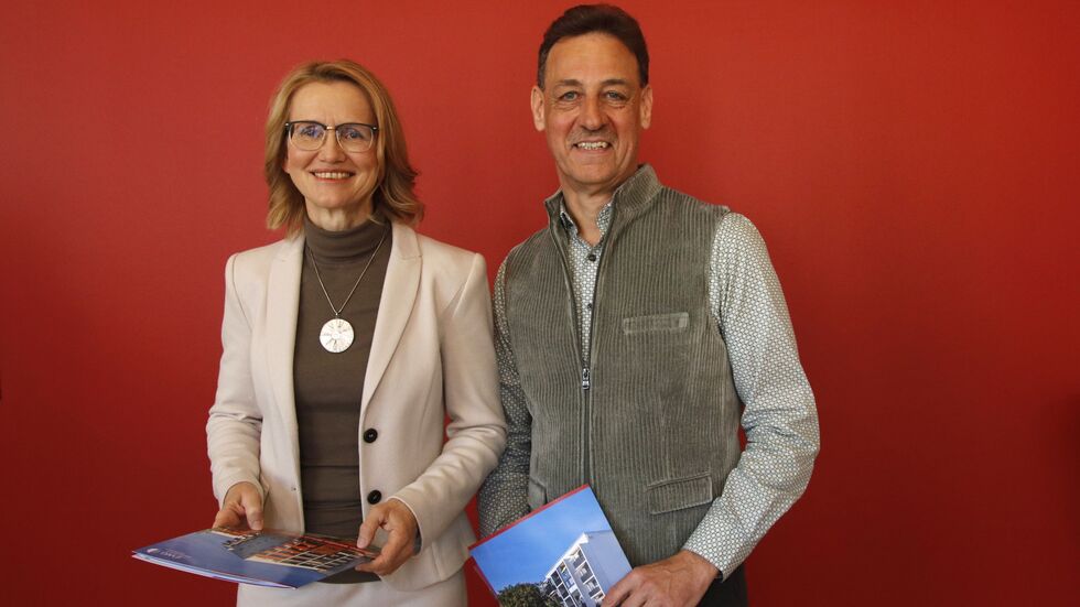 Antje Neelmeijer und Michael Reichel von der EWG