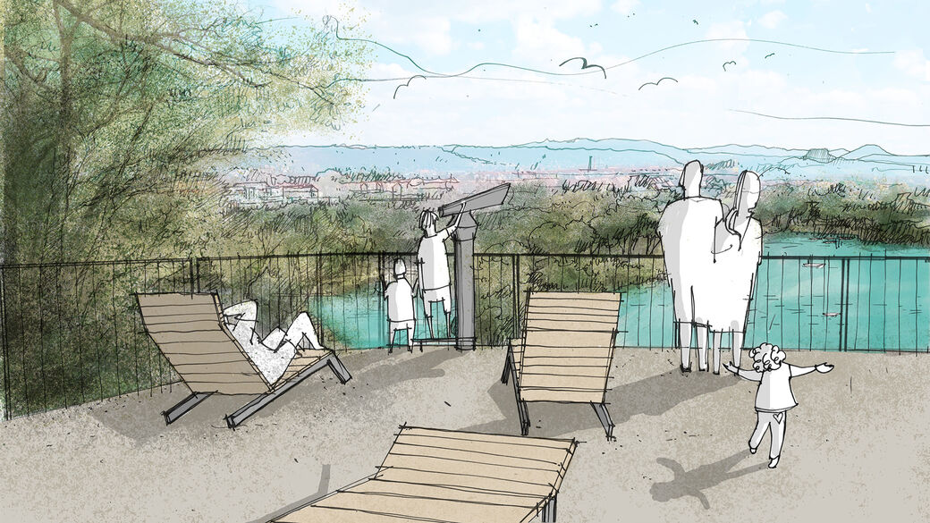 Perspektive Trümmerberg