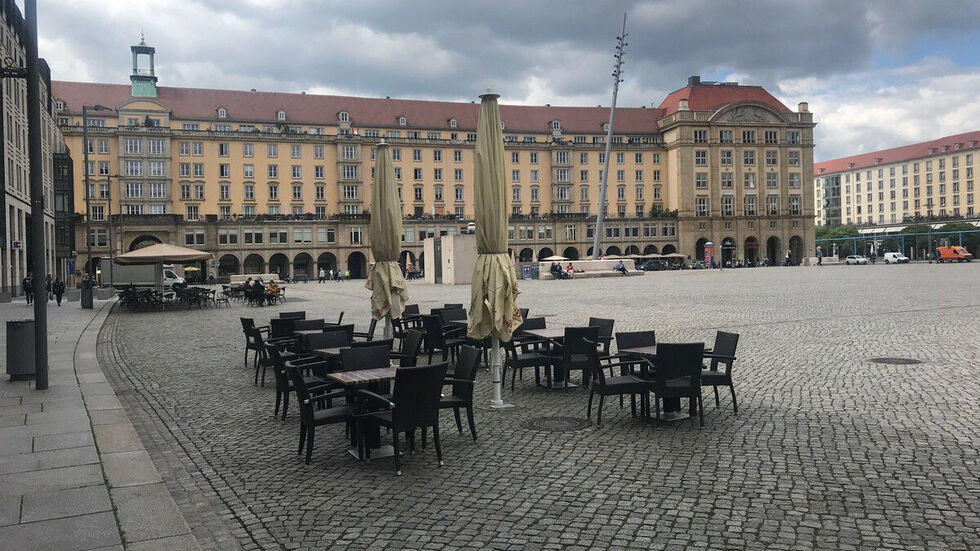 Der Altmarkt in Dresden. (Archivbild)
