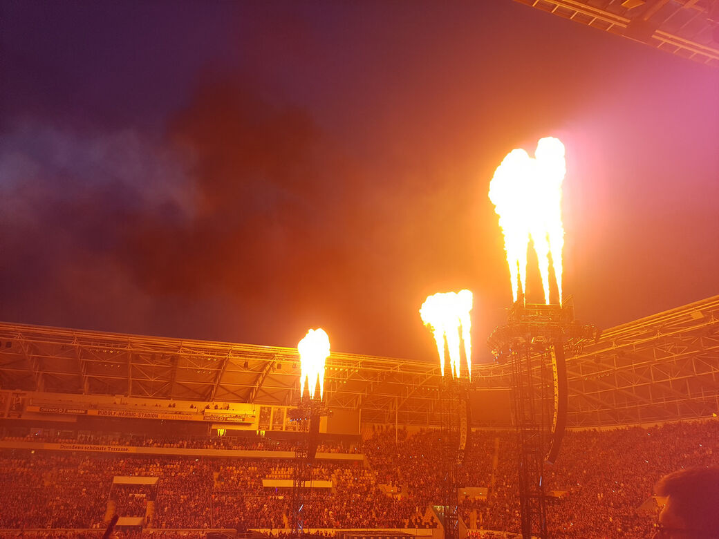 Eindrücke vom Konzert am 12.06.19 im Rudolf-Harbig-Stadion (Foto: Redaktion/Franziska Meier)