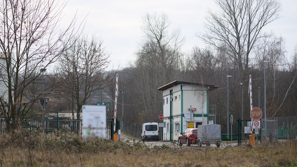 Auf diesem Wertstoffhof in Freital wird Biomüll verkompostiert. Dort wurden die Leichenteile des Kindes gefunden, das zur Geburt noch lebte