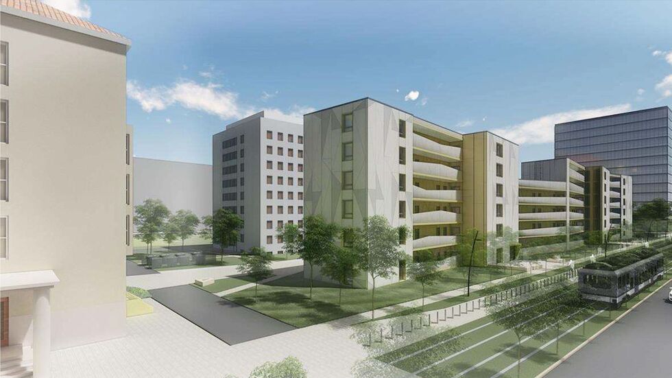 So soll das neue Studentenwohnheim aussehen. So soll das neue Studentenwohnheim aussehen.