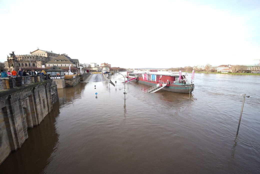 Hochwasser Elbe (27.12.23)