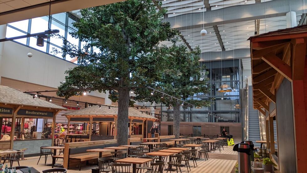 Knapp die Hälfte des neuen Kaufparks ist bereits fertig. Knapp die Hälfte des neuen Kaufparks ist bereits fertig.