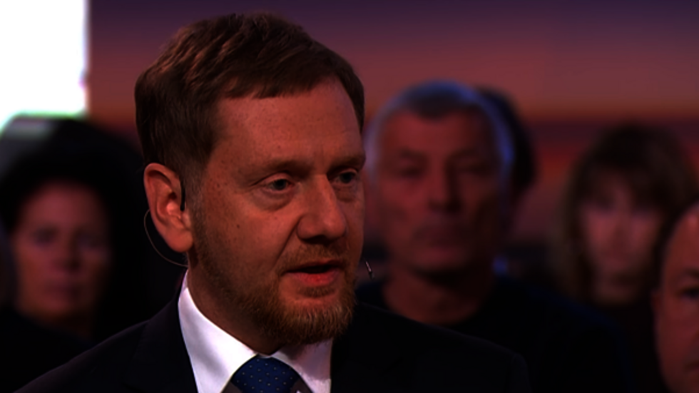 Michael Kretschmer im ZDF-Morgenmagazin live aus Zwickau