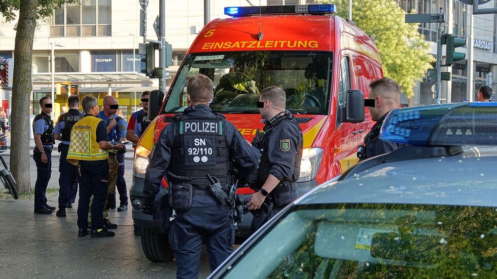 Ein Großaufgebot an Rettungskräften eilte damals zum Tatort 