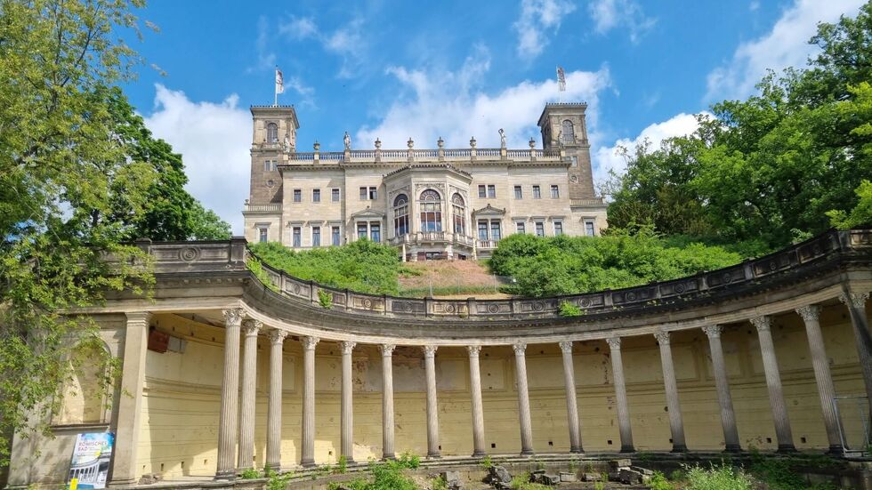Die Sanierungsarbeiten beim Römischen Bad gehen voran. 
