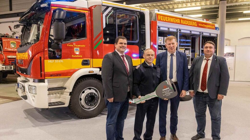 Das erste gasbetriebene Feuerwehrauto in Mitteleuropa wird am Donnerstag zur Eröffnung der Messe übergeben.