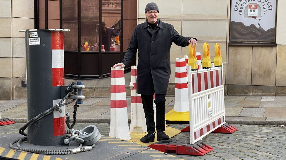 Steffen Rietzschel versichert: "Dresdens Weihnachtsmärkte sind sicher."