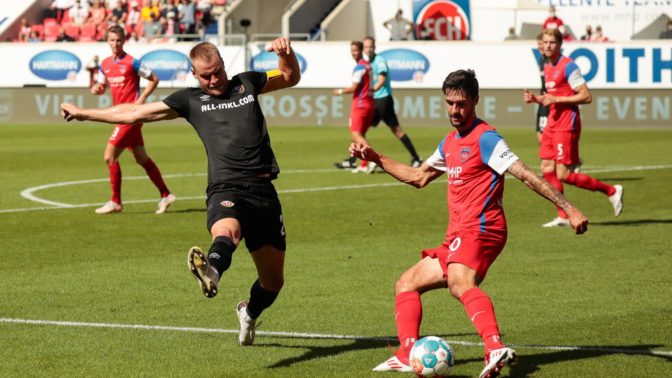 Im Hinspiel musste sich Dynamo mit 1:2 gegen Heideheim geschlagen geben 