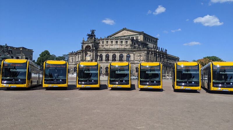 Auf der Linie 68 sind fast ausschließlich Elektrobusse unterwegs.