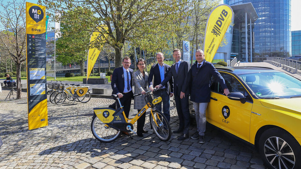 Am Straßburger Platz ist der zweite Mobilitätspunkt in Dresden eröffnet worden. (Foto: PR)