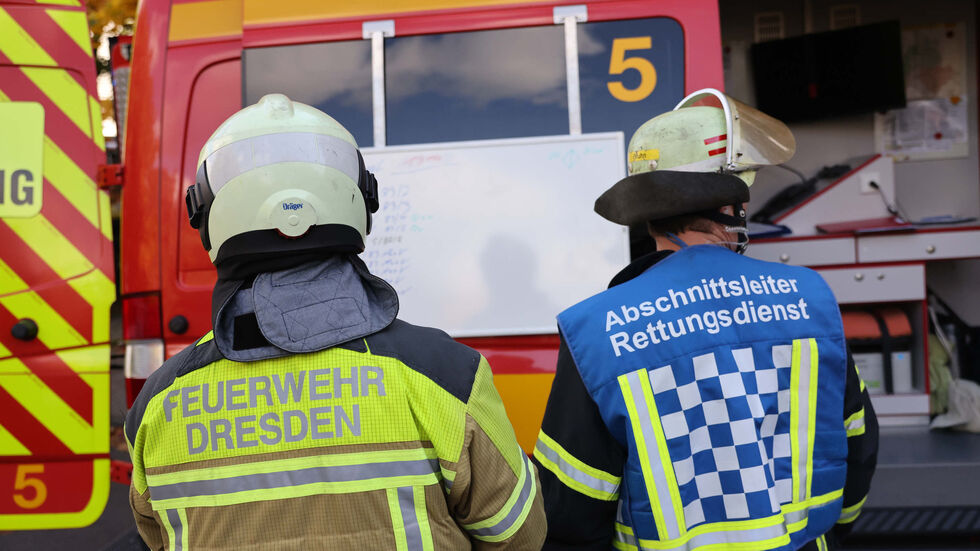 Die Feuerwehr löste einen MANV aus - einen Massenanfall von Verletzten.