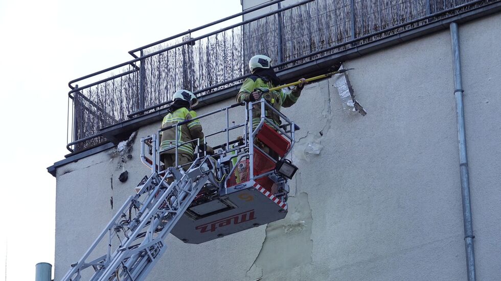 Teile der Fassade mussten geöffnet werden. Teile der Fassade mussten geöffnet werden.