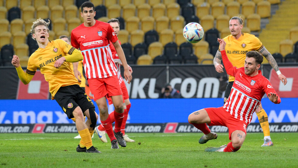 Zwickau hatte gegen Dynamo knapp die Nase vorn.