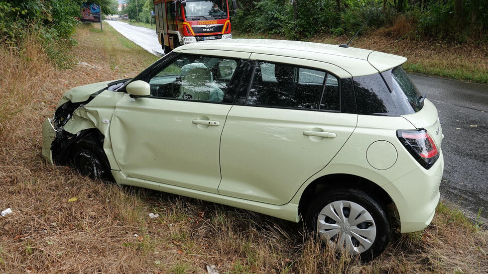 Die Suzuki-Fahrerin blieb unverletzt.
