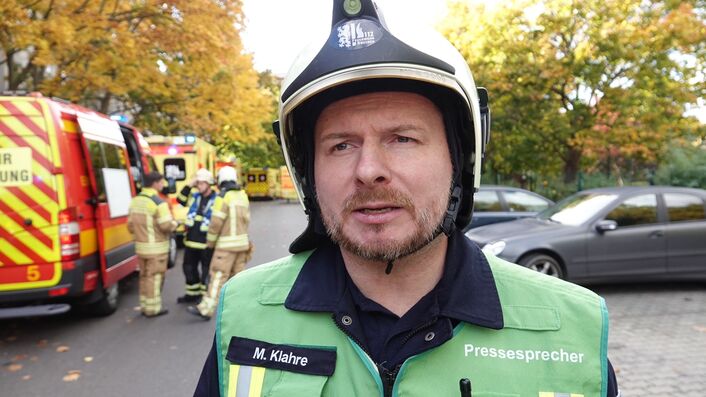 Feuerwehrsprecher Michael Klare.