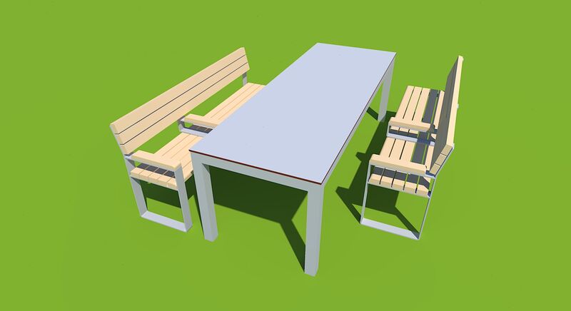 So sieht die neue Sitzgruppe aus (Visualisierung).