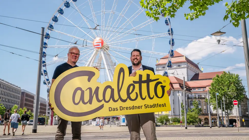 Organisator Frank Schröder und Oliver von Oehsen von der Ostsächsischen Sparkasse